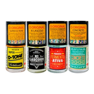 Kit Tratamento S.o.s Unhas Com 4 Bases Top Beauty - Concreto + Fermento + Xi Lascou + Dtone em Oferta na Shopee