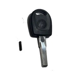 Chave Reserva Gaveta Vw Gol Saveiro Fox Polo Golf + Chip Original
