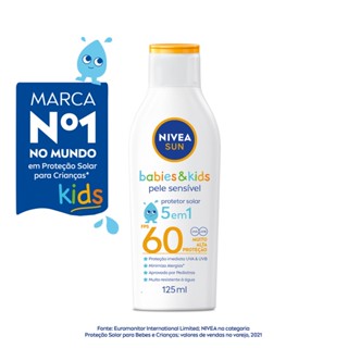 Protetor Solar NIVEA Sun Kids Sensitive FPS60 125ml