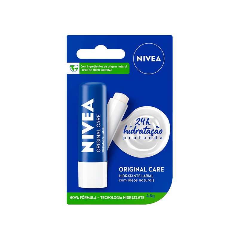 NIVEA Hidratante Labial Original Care 4,8g