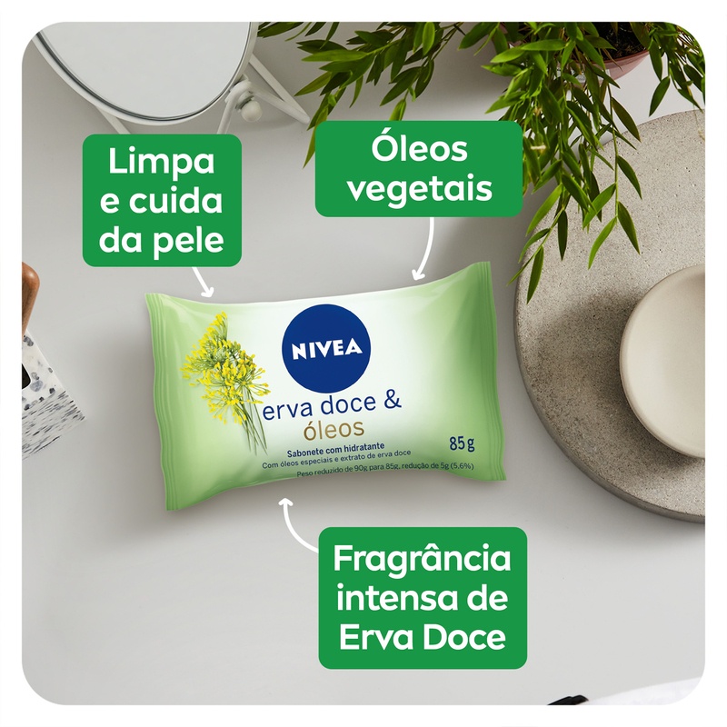 NIVEA Sabonete em Barra Erva Doce & Óleos 85g · foto 2