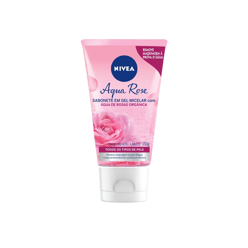 NIVEA Sabonete Facial em Gel Aqua Rose 150ml - Beauty
