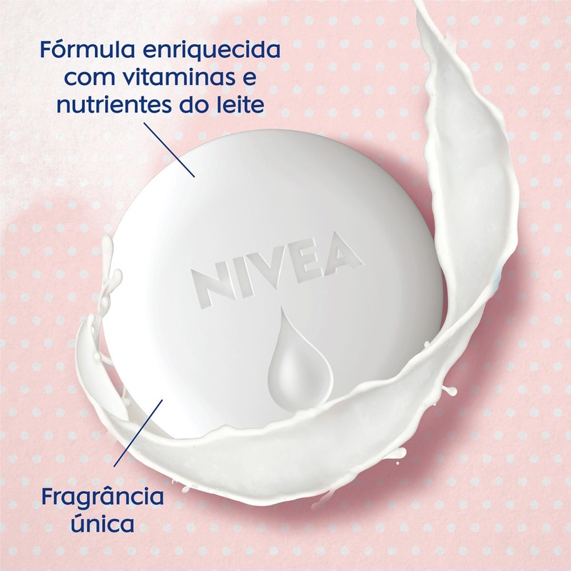 NIVEA Sabonete em Barra Pure Milk Sensitive 90g · foto 2