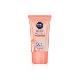 NIVEA Sun Protetor Solar Facial Tripla Proteção Antiacne Fps 50 40ml