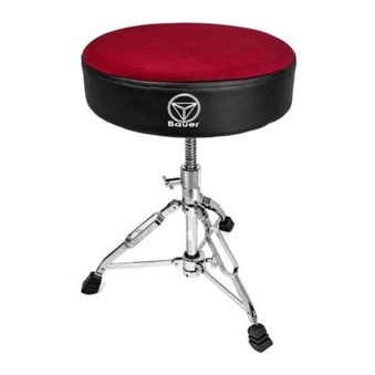 Banco Para Bateria Redondo Confort Bab 43 Vermelho Torelli
