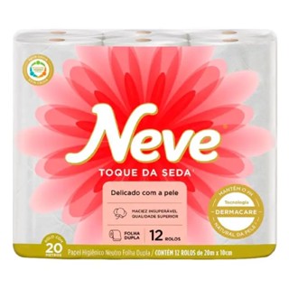 Papel Higiênico Folha Dupla Neve Com 12 Unidades