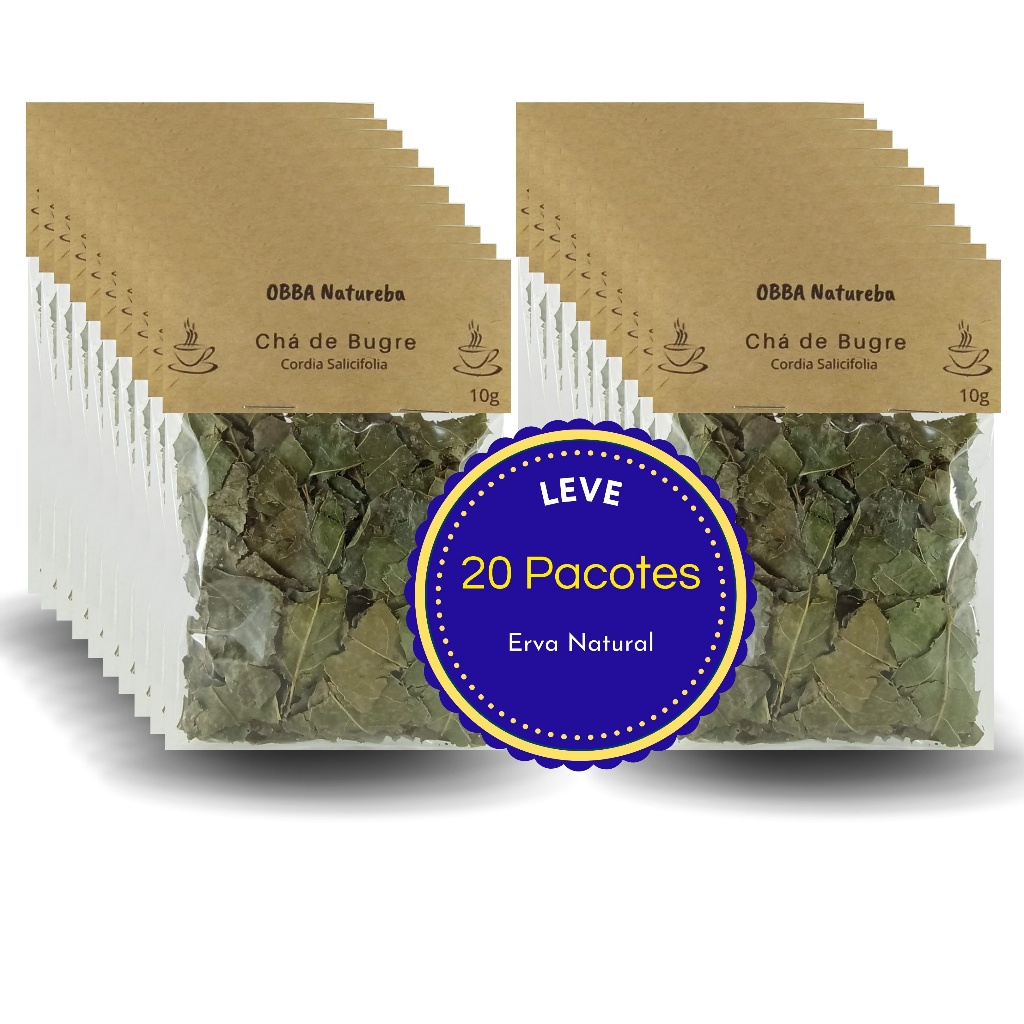 Kit 20 Chás de Bugre | Verdadeiro Café do Mato Erva p Chá