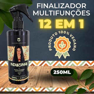 Protetor Térmico e Finalizador Multifunções Vegano 12 em 1 - Óleos Essenciais e Queratina - Indiazinha - 250ml