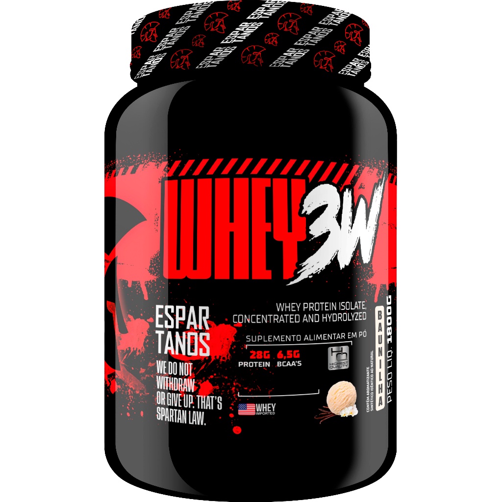 Whey Protein 3W 1,8KG - Espartanos