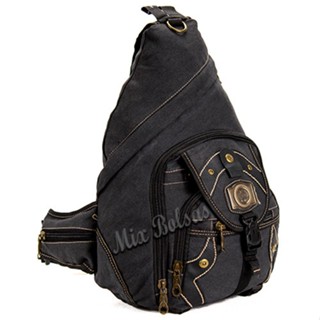 Mochila Lona Alça Transversal Super Reforçada
