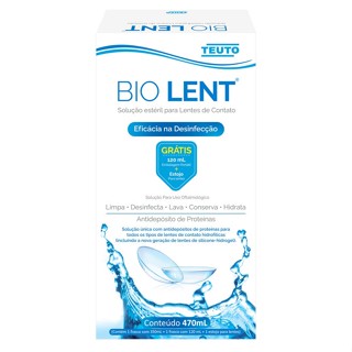 Bio Lent 350ml + 120ML com Estojo - Solução para lentes de contato