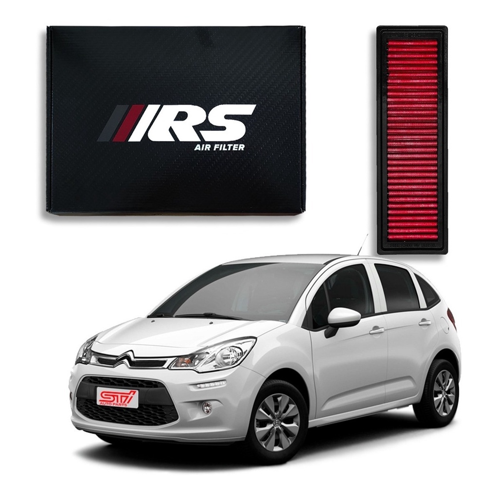 Filtro Ar Esportivo Lavável Inbox Rs Citroen C3 1.6 16v Flex GLX | XTR | Exclusive | Tendance  2006 2007 2008 2009 2010