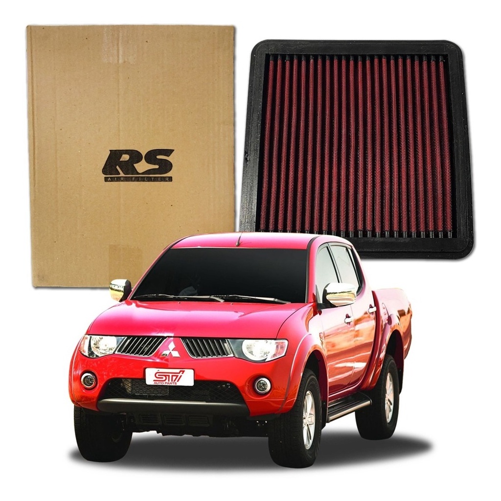 Filtro Ar Esportivo Lavável Inbox Rs Mitsubishi L200 Triton 3.5 V6 Gasolina HPE 2008 2009 RS2963