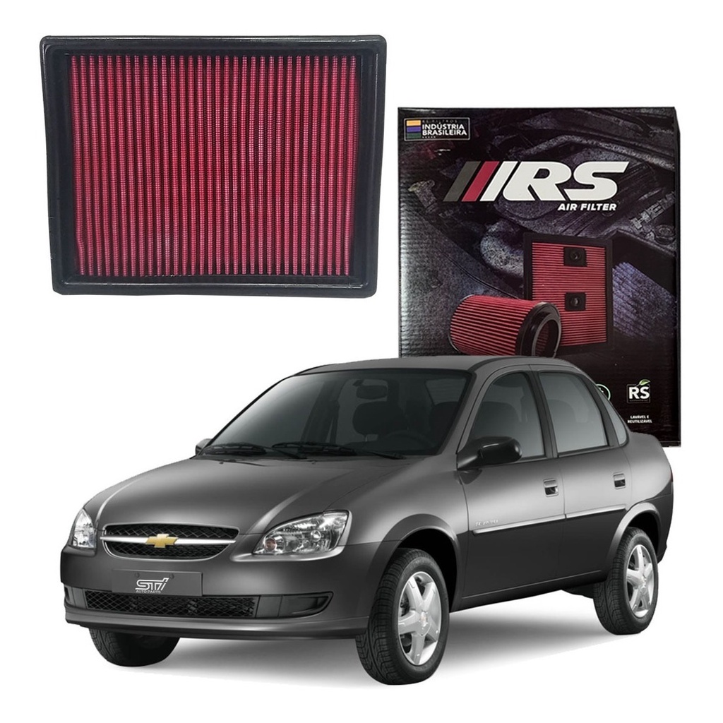 Filtro Ar Esportivo Lavável Inbox Rs Chevrolet Classic 1.0 8v Flex LS | SPORT 2010 2011 2012 2013 2014 2015 2016 2017 R