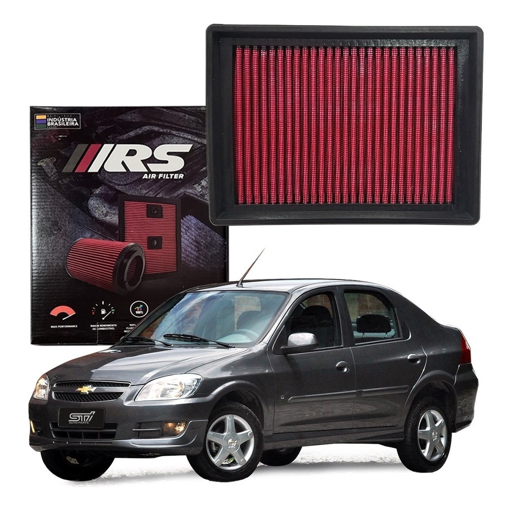 Filtro Ar Esportivo Lavável Inbox Rs Chevrolet Prisma 1.4 8v Econoflex ADVANTAGE | JOT | LT | LTZ | MAXX 2006 2007