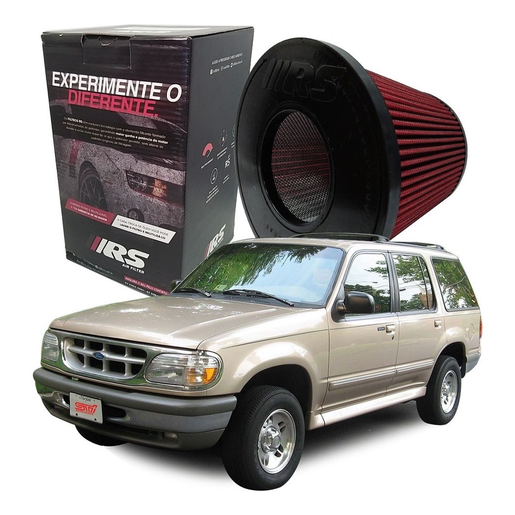 Filtro Ar Esportivo Lavável Inbox Rs Ford Explorer 4.0 V6 12v Gasolina XL | XLT | SPORT 1995 1996 RS3002