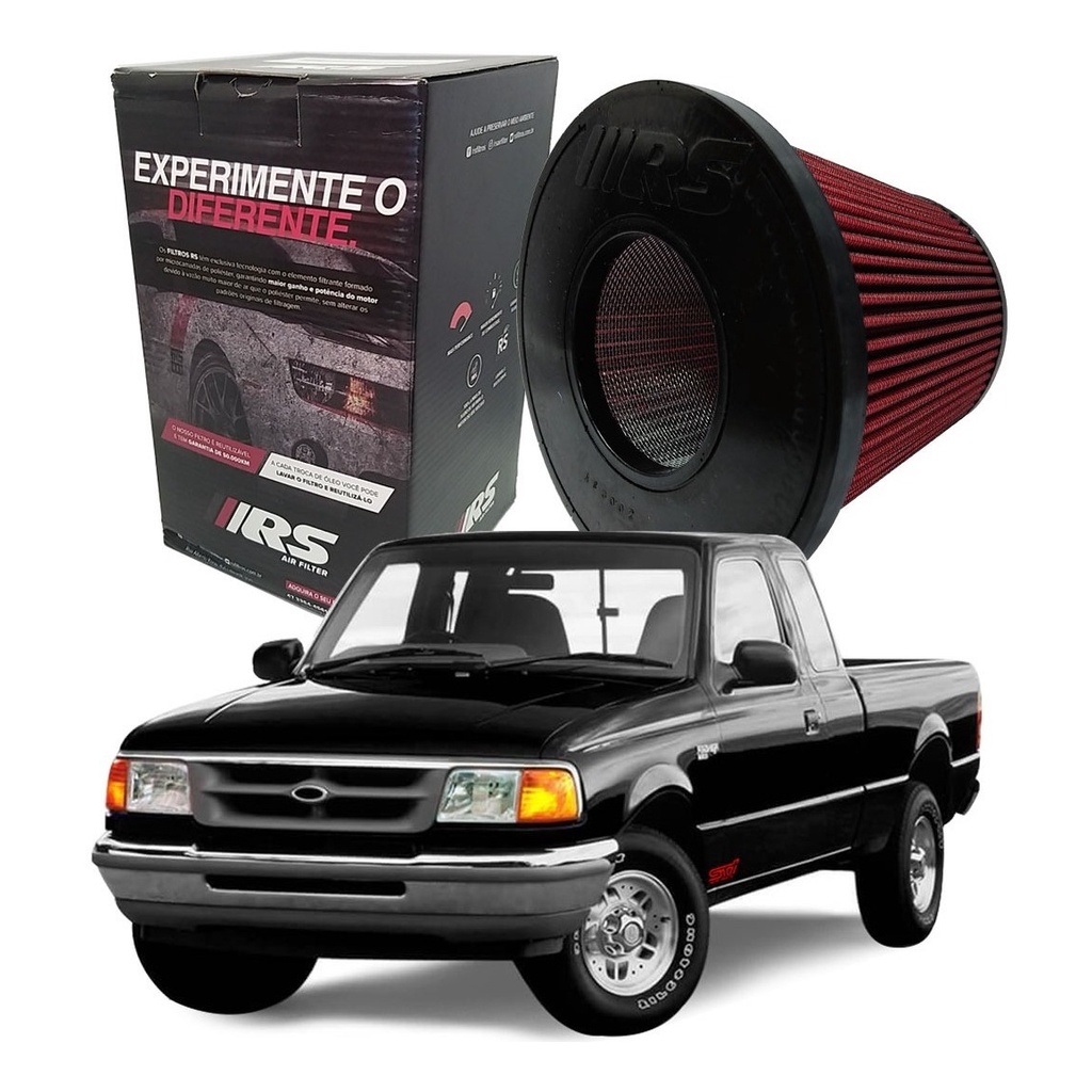 Filtro Ar Esportivo Lavável Inbox Rs Ford Ranger 2.3 16v Gasolina XL | XLS | CD | CS 1995 1996 1997 RS3002