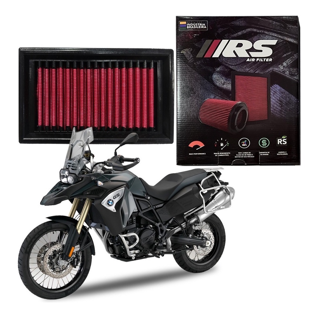 Filtro Ar Esportivo Lavável Inbox Rs BMW F800 GS 2008 2009 2010 2011 2012 2013 2014 2015 2016 2017 2018 2019 2020 RS620