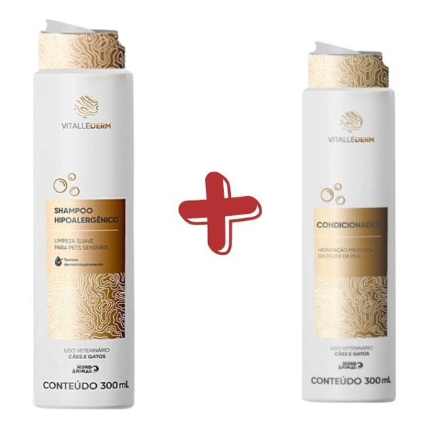 Kit Vitallederm Shampoo e Condicionador 300ml