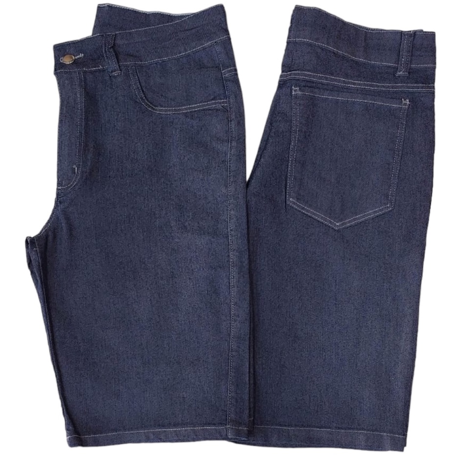 Bermuda Jeans Masculina tradicional plus size com elastano cód.851/852