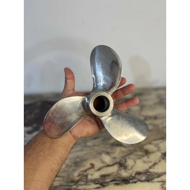Hélice Em Inox Antiga 3 Pás