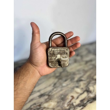 Cadeado Metal Antigo 1924 Alemão Relíquia