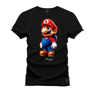 Camiseta Premium Em Algodão Lançamento Pluz Size Tamanho Especial Broher Gentil