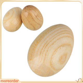 (MORE) 1pc Chocalho / Instrumento Musical De Percussão De Ovo De Madeira Para Crianças / Presente