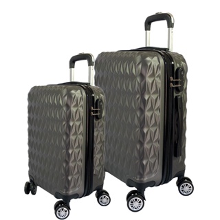 Conjunto Mala de Viagem Bordo P+  E Grande Em ABS C/Rodinhas 360º - Eagle em Oferta na Shopee