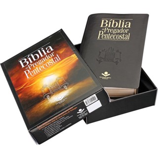 Bíblia do Pregador Pentecostal | Letra Normal | ARC | Capa Preta Nobre | c/ Índice