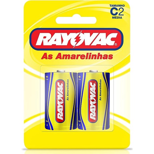 PILHA C2X2 AMARELINHA RAYOVAC em Oferta na Shopee