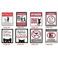 Aviso engraçado - Placa decorativa em MDF