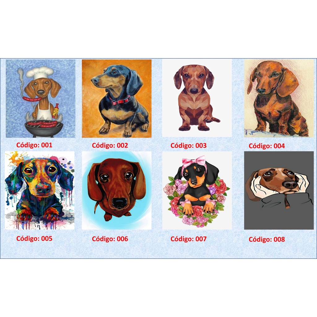 Cachorro salsicha - Basset - Dachshund - Placa decorativa em MDF em Oferta na Shopee