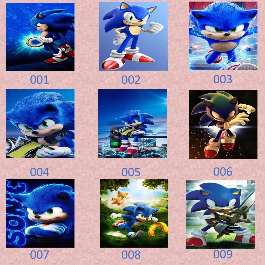 Placa decorativa em MDF - videogame - SONIC - MEGA DRIVE - Genesis - videogame retro