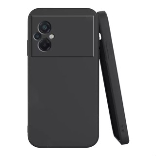 Capa Capinha Case Luxo Aveludada + Película de Privacidade 3d Xiaomi Poco M5