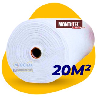 Tela Manta Mantatec Bidim Vp50 20 Metros 2 Impermeabilizante Telhados Telhas e Lajes