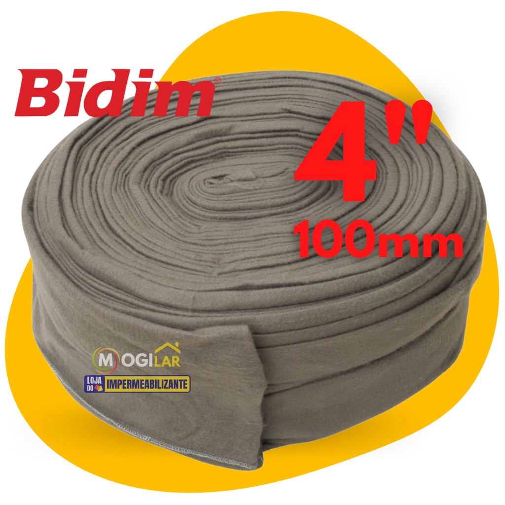 Camisa Manta Bidim Geotêxtil 25 M  Para Tubo Dreno 100 mm 4 pol