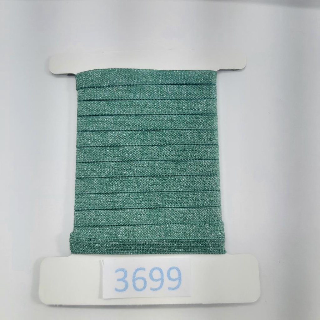 10 metros Elástico Lurex Especial 7mm Verde 3699 010 284A30