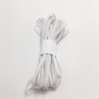 10 metros Elástico Chato 4mm Branco ideal máscara 8600 010 em Oferta na Shopee