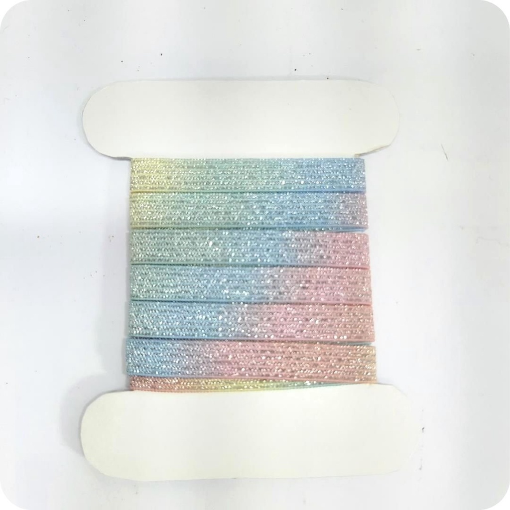 Elástico Especial Brilho Encadernação 7mm Algodão Doce  3720 001 em Oferta na Shopee