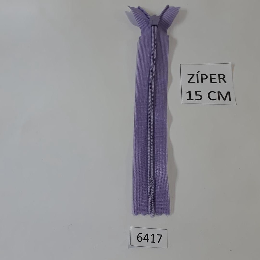 3 un Zíper 15cm Invisível Roxo claro 6417 001 421S31