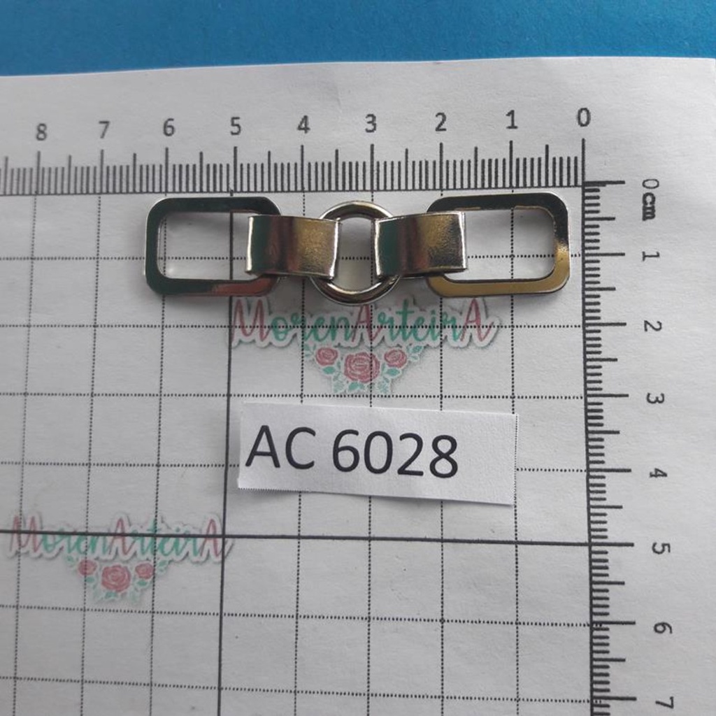 6028 Passante Prata Metálico o par 6028 001 20Q8