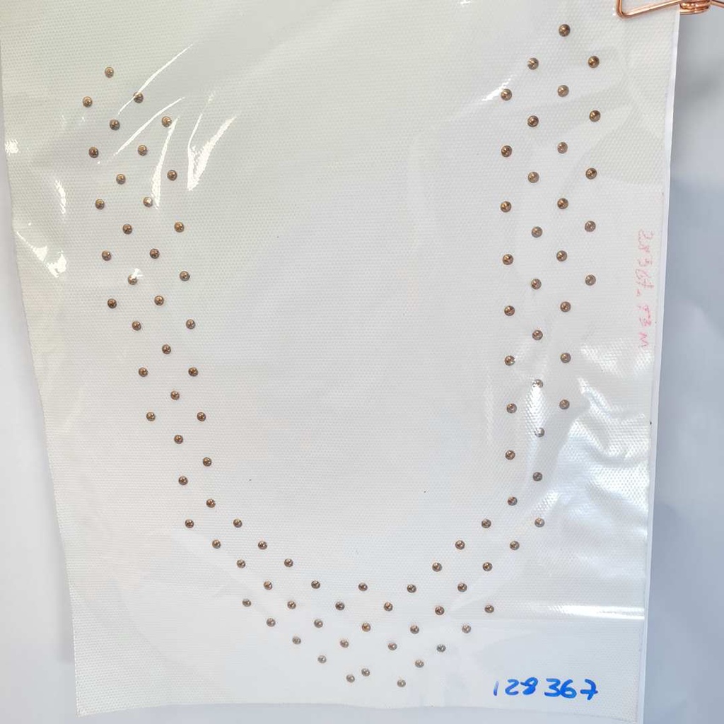 2 unidades Cartela Termocolante Chapinha Hotfix 17x23cm Ouro Velho 128367