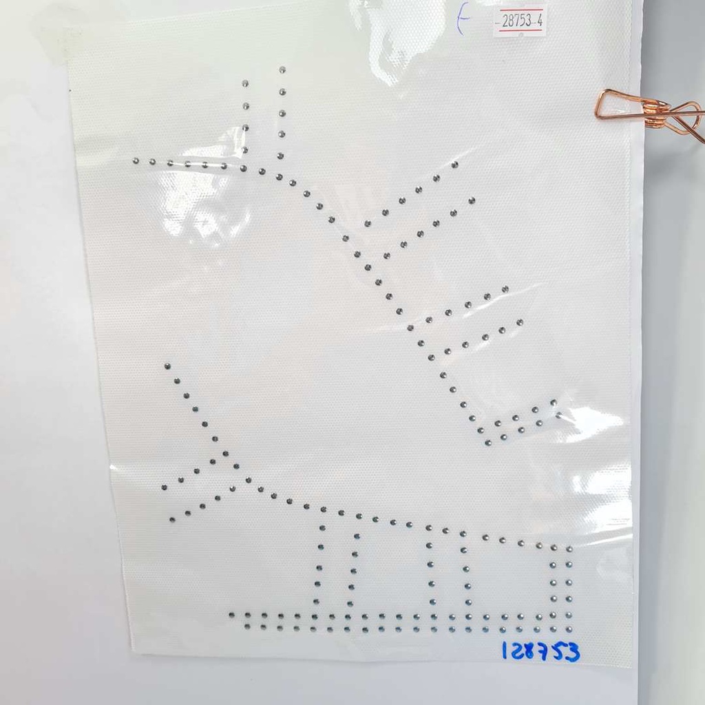 2 unidades Cartela Termocolante Chapinha Hotfix 19x27cm Prata 128753
