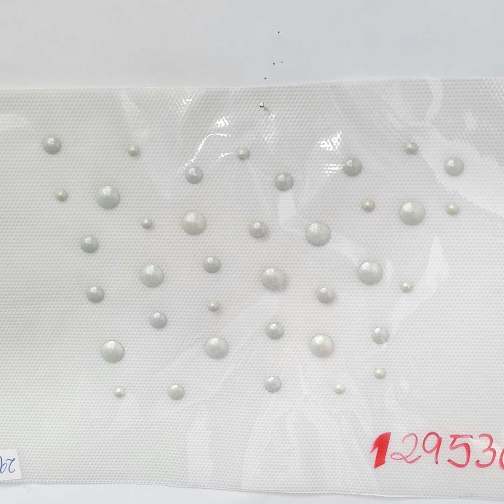 2 unidades Cartela Termocolante Dome Branco Hotfix 10x15cm Branco 129536