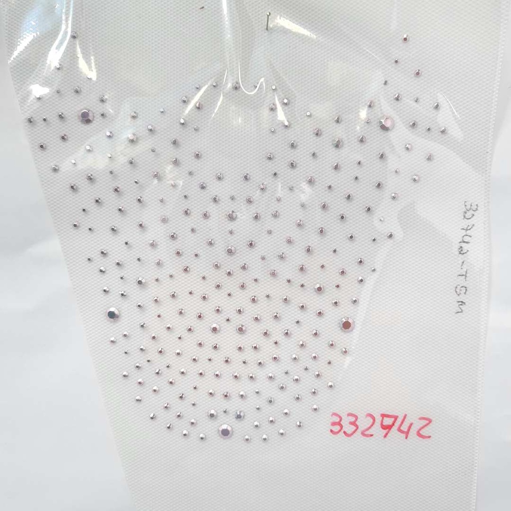 2 unidades Cartela Termocolante Lilás Claro Hotfix 13x14cm Lilás Claro 332742