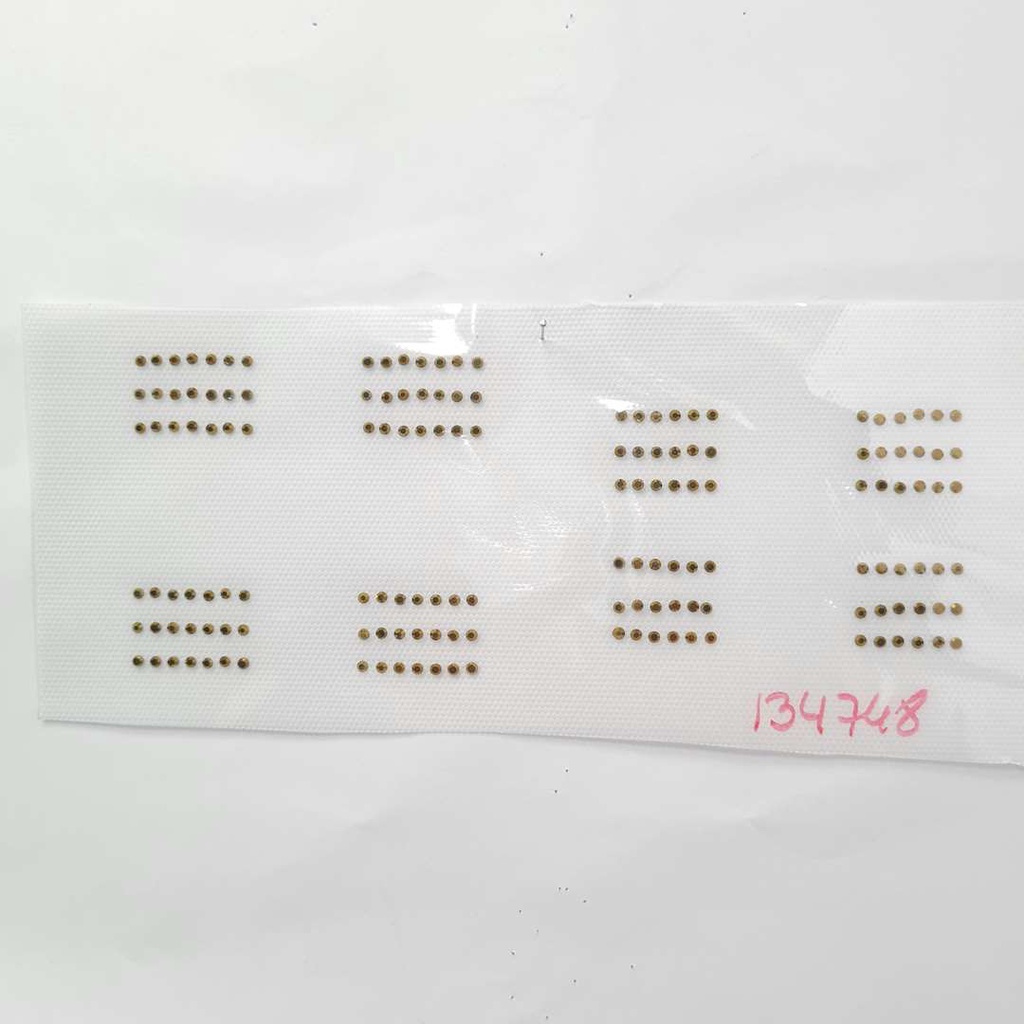 2 unidades Cartela Termocolante Ouro Velho Hotfix 8x19cm Ouro Velho 134748