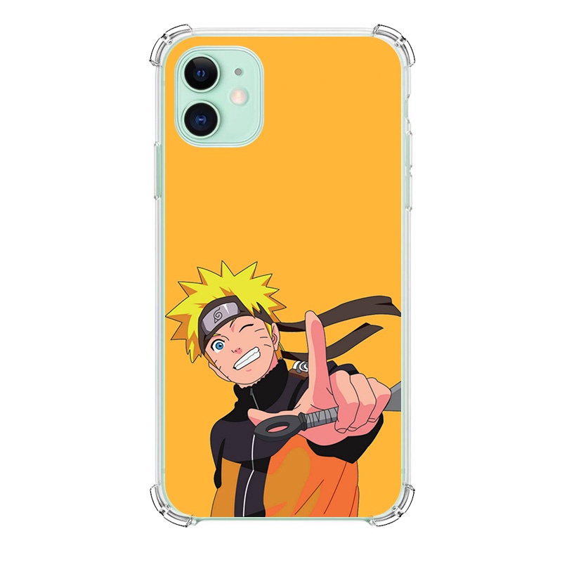 Capa para iPhone 6, iPhone 7, iPhone 8, 7 Plus, 8 Plus, iPhone X, iPhone XR, iPhone 11, iPhone 12, iPhone 13, iPhone 14 - Naruto