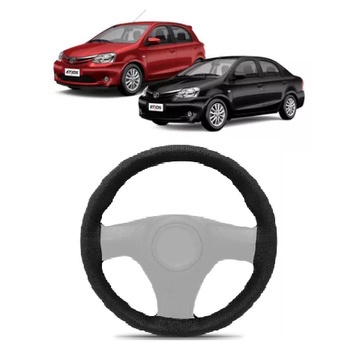 Capa de Volante Preta Para Toyota Etios / Etios Sedan 2012 Até 2022