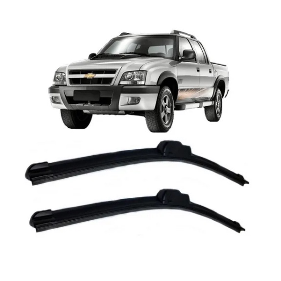 Par Palhetas Limpador De Parabrisa Dianteiro Para S10 1995 Até 2011 em Oferta na Shopee